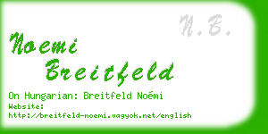 noemi breitfeld business card